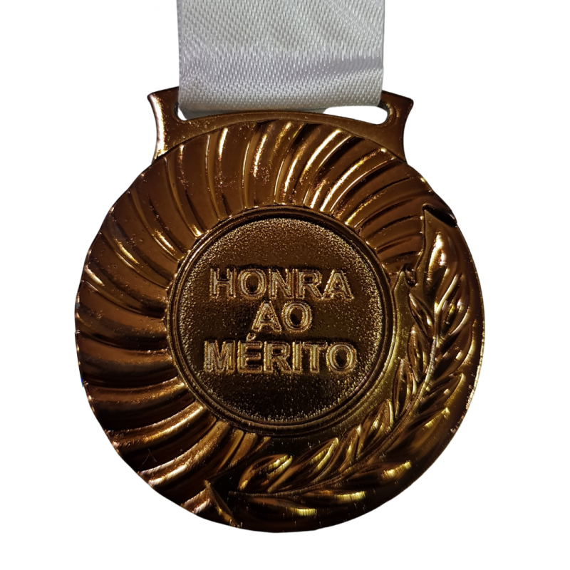 MEDALHA GALERA CLASS BRONZE BRANCA M